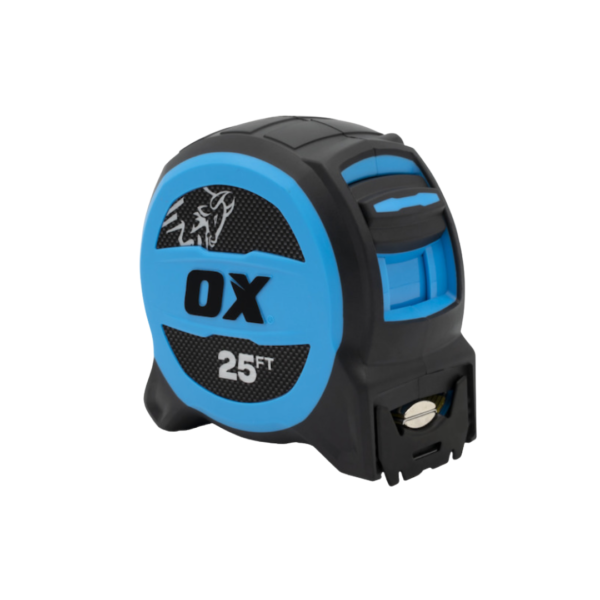 OX Pro 25-Foot Tuff Blade Tape Measure – Magnetic Dual Hook & 1 1/4″ Wide Blade